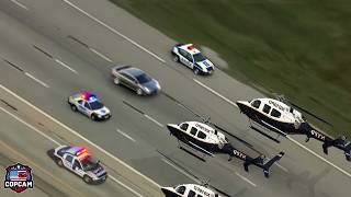 Most CRAZIEST Helicopter Police Chases of ALL Time Caught On Drone Camera [upl. by Nivri580]