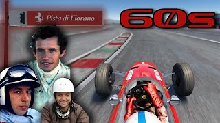 FERRARI F1 ONBOARD a FIORANO dal 1950 al 2024  PARTE 2 anni 60 [upl. by Mcclenaghan225]