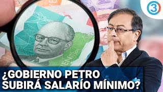 ¡URGENTE Inicia discusión salario mínimo 2024 ¿Gobierno Petro lo subirá La gente opina [upl. by Dhiman]