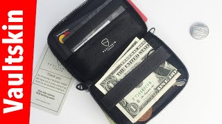 Vaultskin Notting Hill Zipper Wallet RFID  Men’s EDC Wallet Review [upl. by Zetnahs]