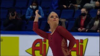 Loena Hendrickx CS Finlandia Trophy 2021 FS [upl. by Volnay]