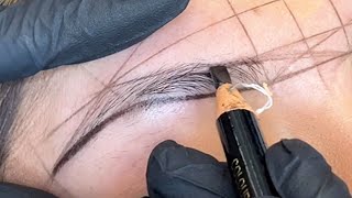 Microblading Eyebrow Mapping  Episode 16 [upl. by Enimrej195]