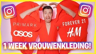 1 WEEK VROUWENKLEDING DRAGEN OP INSTAGRAM Dameskleding Experiment [upl. by Oicirtap]