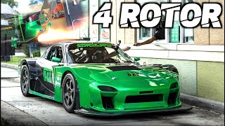 4 Rotor RX7 SCREAMS 11000RPM quotStreet Legal Mazda 787Bquot CRAZIEST SOUNDING CAR WEVE EVER FILMED [upl. by Talanta]