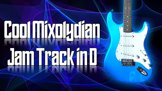 Cool Mixolydian Jam Track in D 🎸 Guitar Backing Track [upl. by Ecinehs]