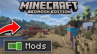 AVOIR DES MODS SUR MINECRAFT BEDROCK  PS4 PS5 XBOX SWITCH PC PE [upl. by Ahsial]