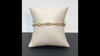 14K Yellow Gold Looping Rope Bracelet [upl. by Un]