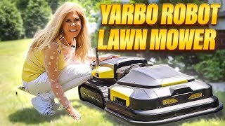 Cuttingedge Yarbo Robot Lawn Mower Wireless Smart Lawn Care For Big Yards [upl. by Kreindler51]