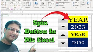 🔥Spin Button In Excel 🤔Excel Spin Button 🤗Ms Excel Me Spin Button In Hindi [upl. by Ahdar]