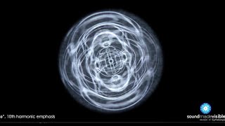 Cymatics  Vowel harmonics on G3 target 194hz through cymascope  15 [upl. by Nelaf658]