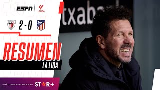 ¡DURA DERROTA DEL COLCHONERO DE SIMEONE EN BILBAO  Ath Bilbao 20 Atl Madrid  RESUMEN [upl. by Alek]