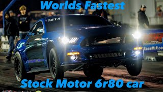 World Record Set Quickest and Fastest Gen 2 Stock Motor and Transmission Mustang Twin Turbo 6r80 [upl. by Kassity521]