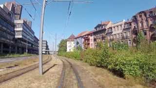 Linie 13 Mit der rnvStraßenbahn durch die Weinberge Linie 4 [upl. by Garlan394]