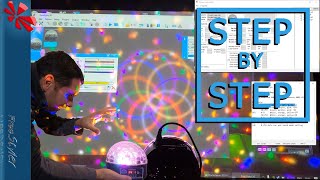 Tutorial Install Interface usb dmx 512 uDMX FreeStyler DMX setting LED RGB Crystal Magic Ball [upl. by Ap]