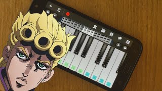 Giornos Theme  Easy Mobile Piano Cover [upl. by Atoiyanap182]