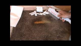 How to dye carpet wwwcarpetdyestickscom carpet dye  spot remover [upl. by Prudhoe]