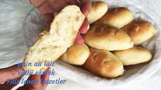 pain au lait recette facile  sutlu ekmek kolay tarif 🥖 [upl. by Kerk]