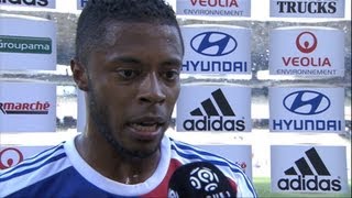 Interview de fin de match  Olympique Lyonnais  ESTAC Troyes 4  1  201213 [upl. by Adnoyek]