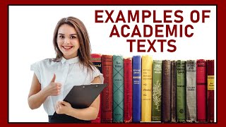 EXAMPLES OF ACADEMIC TEXTS [upl. by Mij]