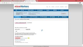 How to solve microworkers phone verification problem  Home based online jobs [upl. by Hgielsa]