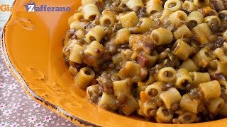 PASTA E LENTICCHIE VELOCE  Ricetta in 1 minuto [upl. by Favin]