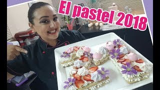 Pastel de números 💜 Tendencia 2018 💜 CookieCake LUDDYS [upl. by Claude]