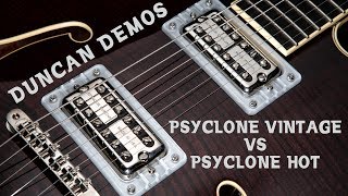 Filter Tron style pickups Psyclone Vintage vs Hot [upl. by Bremer]