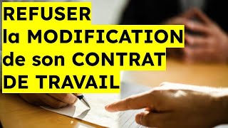 Licenciement pour refus de modification du contrat de travail [upl. by Ferwerda]