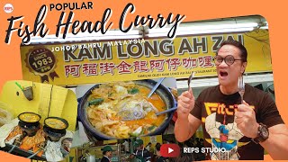 POPULAR CURRY FISH HEAD IN JOHOR BAHRU FISH HEAD CURRY MALAYSIA CHINESE RESTAURANT 2022 [upl. by Eleen618]