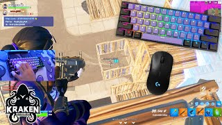 Unboxing Kraken Pro 60  Fortnite Keyboard amp Mouse Sounds ASMR Gameplay 😍 [upl. by Niuqaoj510]