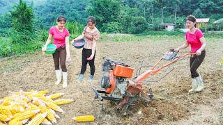 Sister in law Came To Visit And Help Plant Corn Intimate Meal Of 2 Sisters [upl. by Aydne]