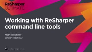 Working with ReSharper Command Line Tools [upl. by Mowbray150]