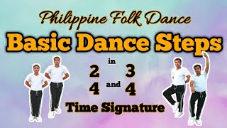 BASIC FOLKDANCE STEPS IN 24 amp 34 TIME SIGNATURE [upl. by Ordisy]