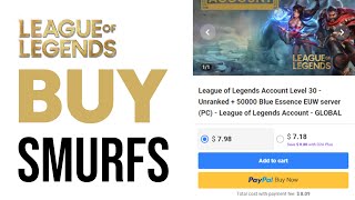 How To Buy League of Legends Smurf Accounts  Full Guide 2024 [upl. by Anot751]