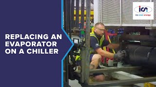 Chiller Evaporator Replacement Time Lapse [upl. by Amoakuh]