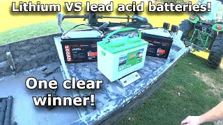 Deep cycle batteries lithium vs lead acid Lithium trolling motor batteries by DrPrepare 698 [upl. by Eremehc]