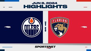 Stanley Cup Final Game 1 Highlights  Oilers vs Panthers  June 8 2024 [upl. by Nidnal785]