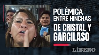 HINCHAS de GARCILASO y SPORTING CRISTAL enfrentados a las afueras de estadio [upl. by Engedus]