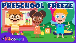 Preschool Freeze Dance Game  The Kiboomers Songs for Kids  Brain Break [upl. by Olivann531]