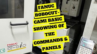 FANUC ROBOCUTCAMI Basic Showing of the commands and panels [upl. by Matias]