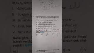 Limit yayınları Türkçe soru bankası çözümüSıfat Test 1 [upl. by Jolee]