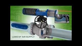 API6D Ball Valve with SR actuator and gear override [upl. by Chapen]