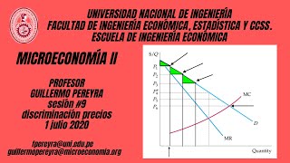 MONOPOLIO Discriminación precios TERCER GRADO✅ [upl. by Adnylg859]