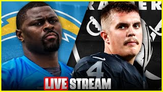 Raiders vs Chargers LIVE TNF w WiFiWillie amp Dialup Audrey [upl. by Inaluahek]