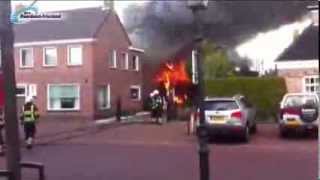 Grote brand garagebedrijf Rottevalle [upl. by Colner]