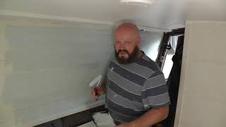 Narrowboat Decorating Painting Walls amp Woodwork 149 [upl. by Mure]