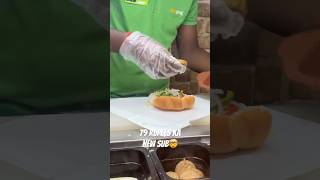 Trying Subway’s New Classic Veggie Mini Sub😱🔥 food shorts [upl. by Yarg146]