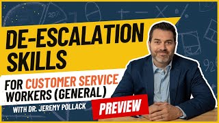 Deescalation Training for Customer Service  Online Course Preview  Dr Pollack [upl. by Namaan]