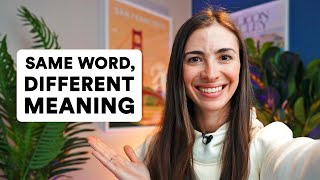 Same words different meanings  Pronunciation and definition changes [upl. by Jerusalem]