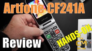 Artfone CF241A Test Senioren Klapp Smartphone mit SOS Notruf  Handson Deutsch engl hints [upl. by Ecirtam136]